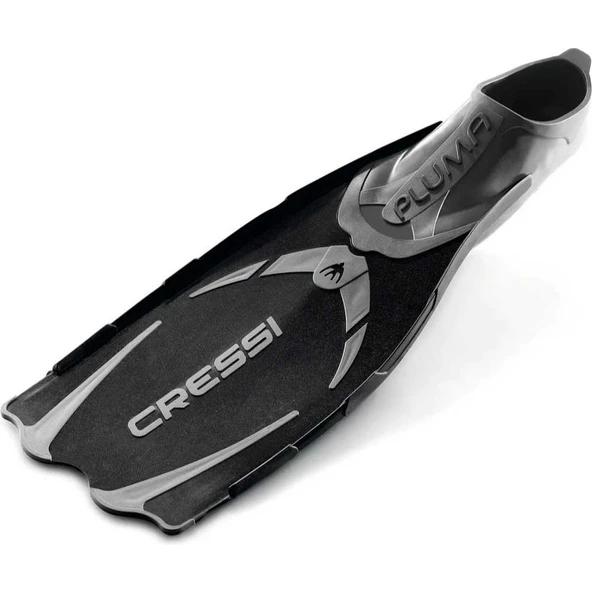 Cressi Pluma Siyah-Gümüş Dalış Paleti NO:43-44 - 3