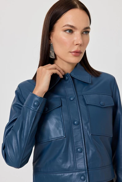 Linea Mavi Deri Ceket - 6