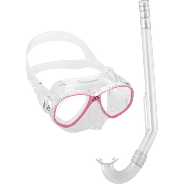 Cressi Junior Perla - Mini Gringo Çocuk Maske Şnorkel Seti Pembe - 2