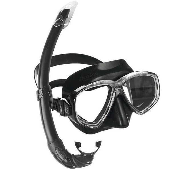 Cressi Perla-Mexico Maske Şnorkel Seti Şeffaf- Siyah - 3