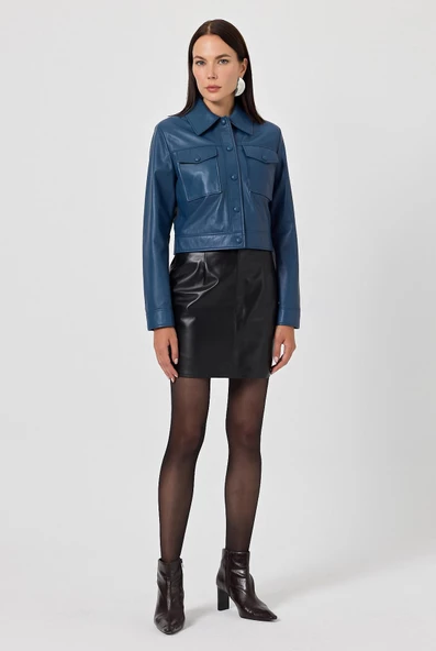 Linea Mavi Deri Ceket - 3