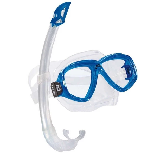 Cressi Perla-Mexico Maske Şnorkel Seti Şeffaf- Siyah - 4