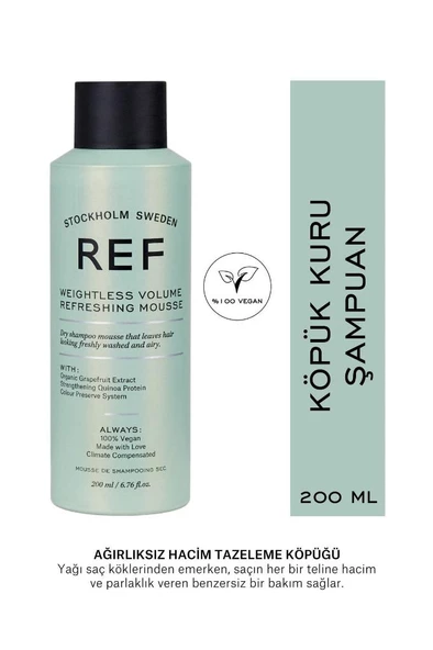 REF Weıghtless Volume Refreshıng Mousse 200 Ml