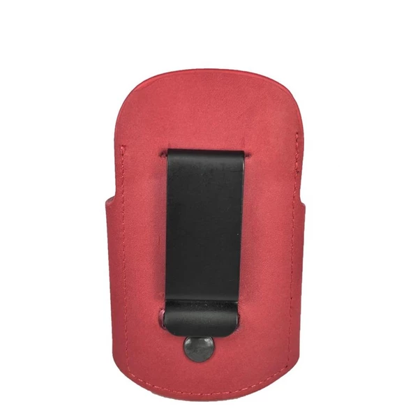 Hakiki Deri Stetoskop Tutucu Organizer Holder Kırmızı - 5