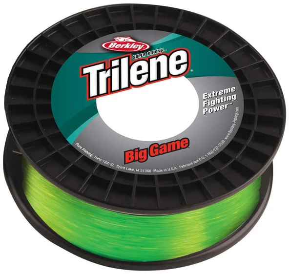 Berkley Trilene Big Game 0.60 mm 600m Fosforlu Yeşil Misina 25kg Çeker