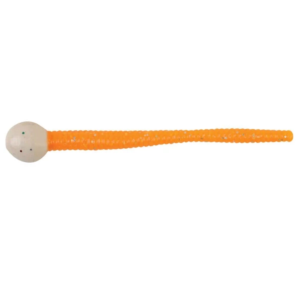 Berkley Powerbait Floating Mice Tails Glow-Orange Silver 8 cm Silikon Yem 13 Adet