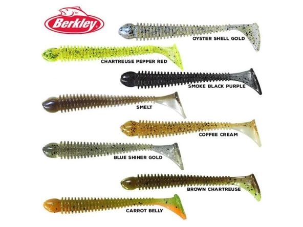 Berkley Flex Bead Shad Coffee Cream 10 cm Silikon Balık 75 Adet - 2