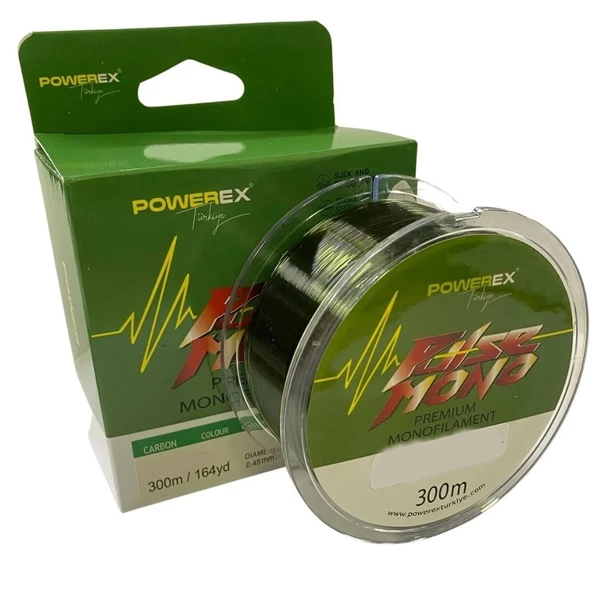 Powerex Pulse Yeşil 300 m. 0,37 mm. 8,49 kg. Çekerli Carbon Monofilament Misina