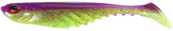 Berkley Powerbait Ripple Shad Purple Chartreuse 7 cm Sahte Silikon Balık 25 Adet