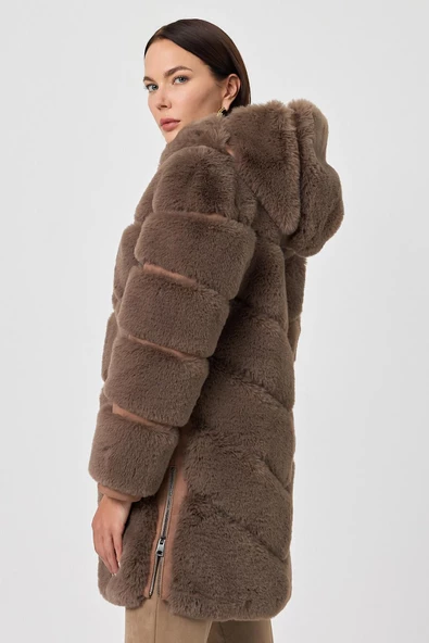 Martina Vizon Tüylü Mont - 6