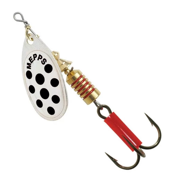 Mepps Aglia Beyaz Siyah No:2(4.6g) Döner Olta Kaşığı ürün görseli