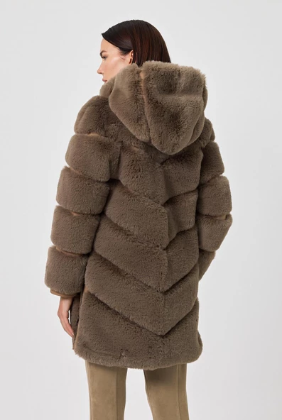 Martina Vizon Tüylü Mont - 4