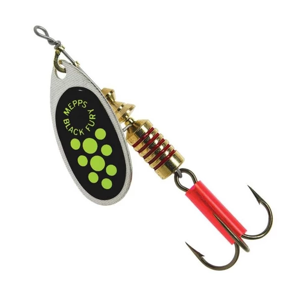 Mepps Black Fury Gümüş Yeşil No:2(4.6g) Döner Olta Kaşığı ürün görseli