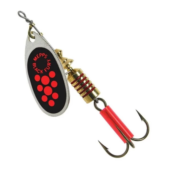 Mepps Black Fury Gümüş Kırmızı No:1(3.5g) Döner Olta Kaşığı ürün görseli