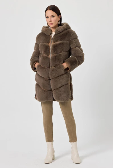 Martina Vizon Tüylü Mont - 3