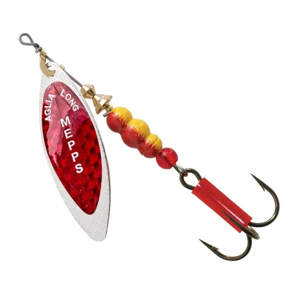 Mepps Longue Redbo Gümüş Kırmızı No:0(3.6g) Döner Olta Kaşığı ürün görseli