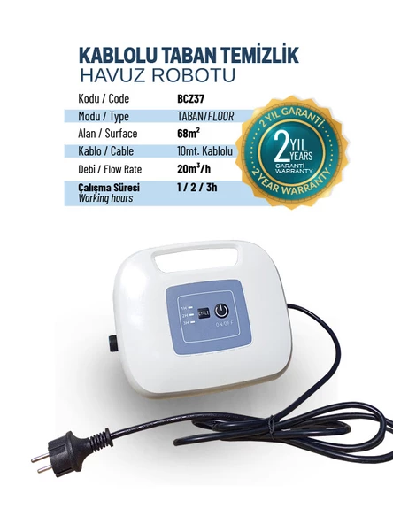 Kablolu Havuz Temizleme Robotu - Resim 2