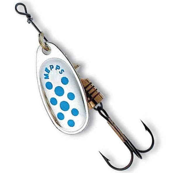 Mepps Comet Beyaz Mavi No:3(7g) Döner Olta Kaşığı ürün görseli