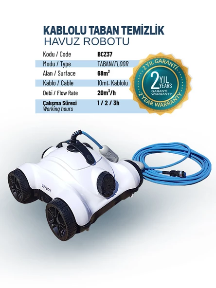 Kablolu Havuz Temizleme Robotu