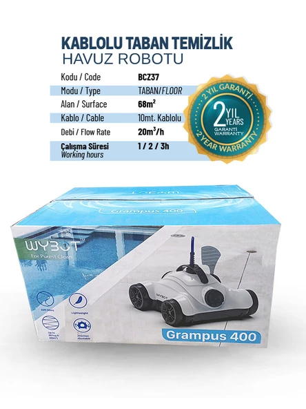 Kablolu Havuz Temizleme Robotu - Resim 4