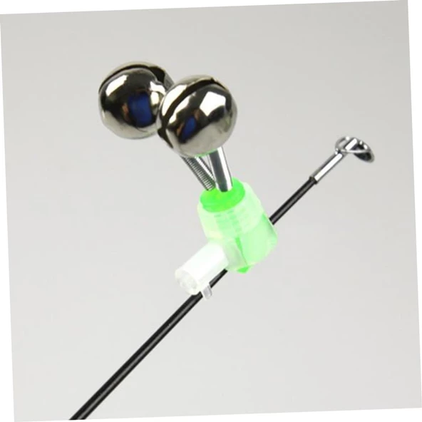 Çiftli Olta Zili Işıldak Fosfor Takma Yuvalı 5 Adet - Kamış Kasnak İçin Çiftli Zil - 3