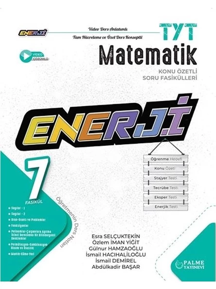 PALME YKS TYT ENERJİ MATEMATİK KONU ÖZETLİ SORU FASİKÜLLERİ *YENİ*