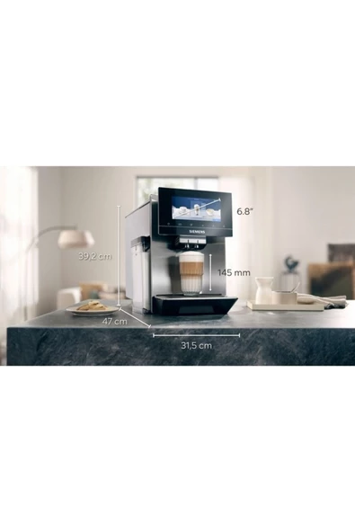 Siemens Tq905r03 Eq.900 Paslanmaz Çelik Home Connect Tam Otomatik Kahve Makinesi - Resim 4