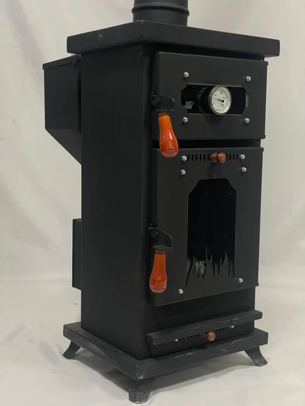 M002 MANUEL MİNİ FIRINLI KUZİNE TİPİ PELET SOBA - 2