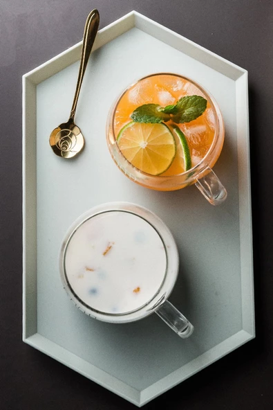 2li Good Morning Kupa Cam Bardak Isıya Dayanıklı Kulplu Stil Kahve Sunum Kahvaltı Süt Bardağı 350ml - 3