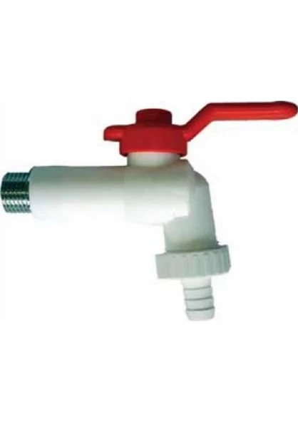 BAHÇE MUSLUĞU 20 MM KÜRESEL PLASTİK - 2