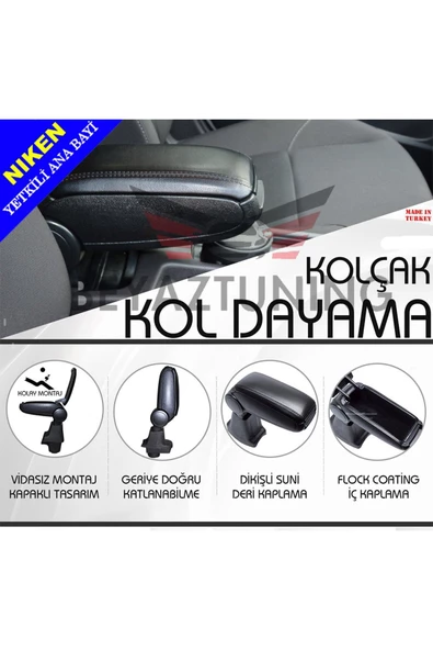 Renault Clio 5 Kol Dayama Kolçak Orjinal Vidasız 2020 Sonrası - 3
