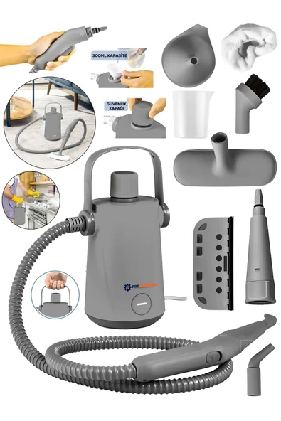 Prohummer PH231 EasyFix Series Profesyonel Buharlı Temizleyici Buharlı Temizlik Makinesi - 3