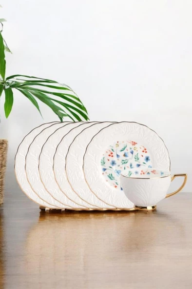 Rossel Premium Emboss 6 lı Fincan Takımı SPR-0366 - 2