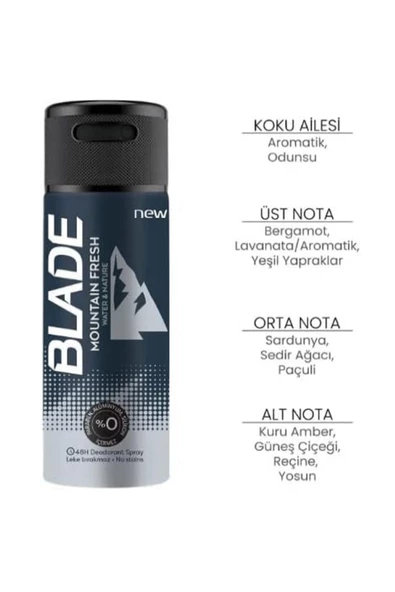 Ayda Blade Mountain Fresh Deodorant 150 ml KADIN