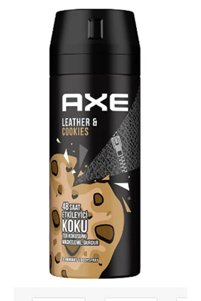 Ayda Axe Leather & Cookies Erkek Deodorant Sprey 150 ml X 2 ADET