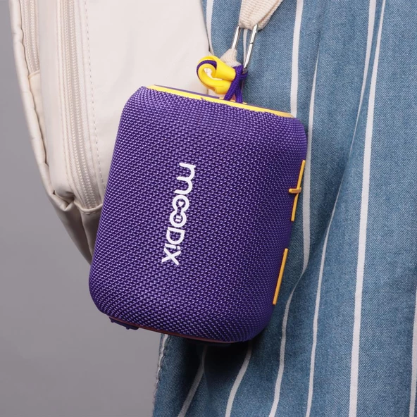 Moodix KI23KSV6 Bluetooth Hoparlör Mor 10W IPX6 Suya Dayanıklı - 8