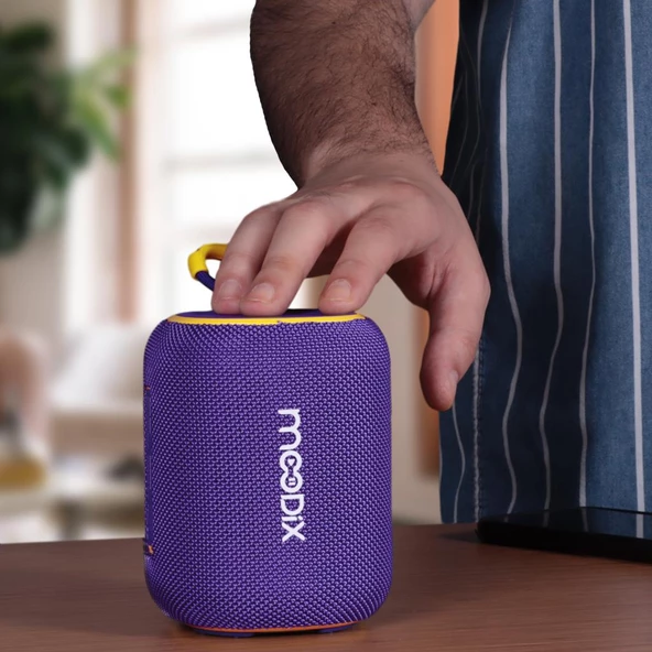 Moodix KI23KSV6 Bluetooth Hoparlör Mor 10W IPX6 Suya Dayanıklı - 10