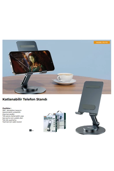 Ayda KATLANABİLİR TELEFON STANDI -TELEFON TUTUCU