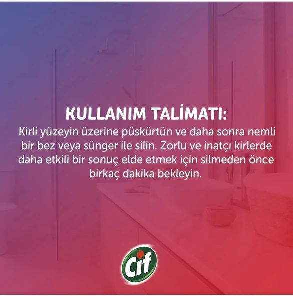 Cif Sprey Yüzey Ve Kumaş Lekeleri Için Leke Uzmanı 750 ml X3 - Resim 8