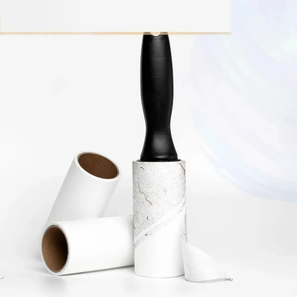 Periboia 4 Yedekli Tüy Toplama Rulosu 240 Yaprak Evcil Hayvan Elbise Yatak Tüy Saç Toplayıcı - 5