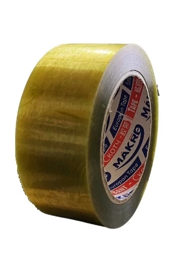 MAKRO PLUS Şeffaf Koli Bantı 45mmX100Mt (Hotmelt Yüksek Yapışkanlı)