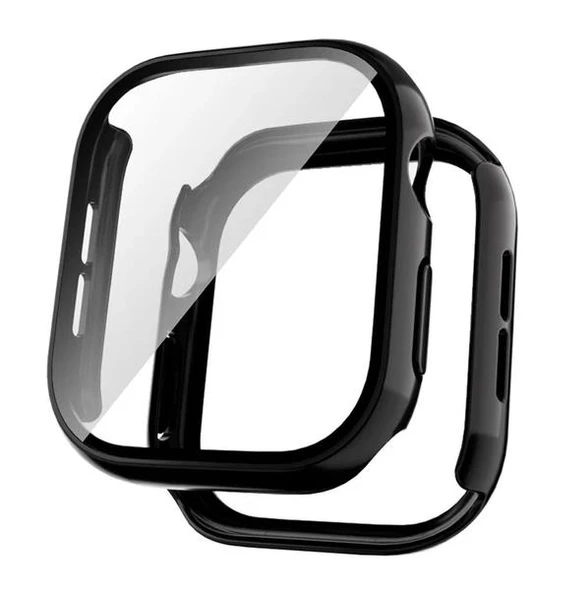 Apple Watch Series 10 Uyumlu 42/46 mm Ekran Koruyucu Kılıf Siyah - 3