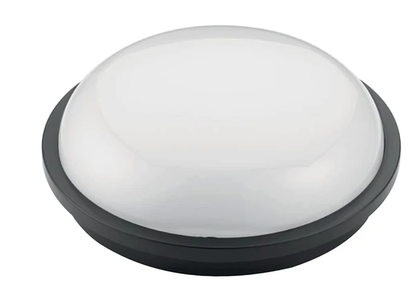 HOROZ Artos SİYAH 20w Yuvarlak Glop Led Armatür 6500k IP65 Beyaz Işık ürün görseli