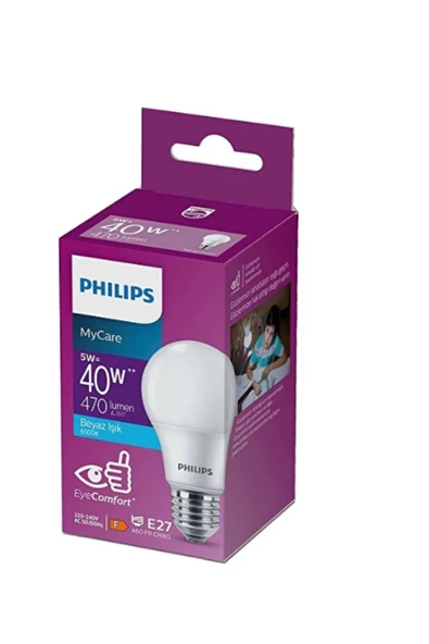 Ayda Philips Ledbulb 5-40w Beyaz Işık E27 6500kX 3 ADET