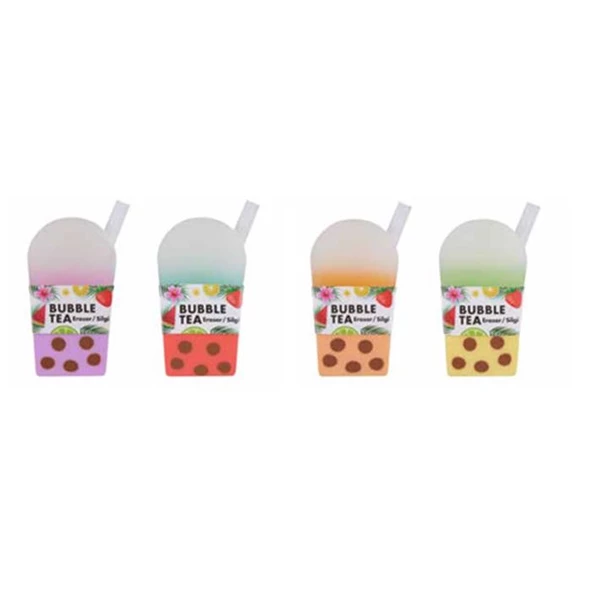 Bubble Tea Renkli Silgi - 4 Adet