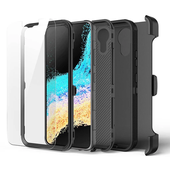 Galaxy XCover7 Pro Kılıf Zore Double Clip Kapak - 6
