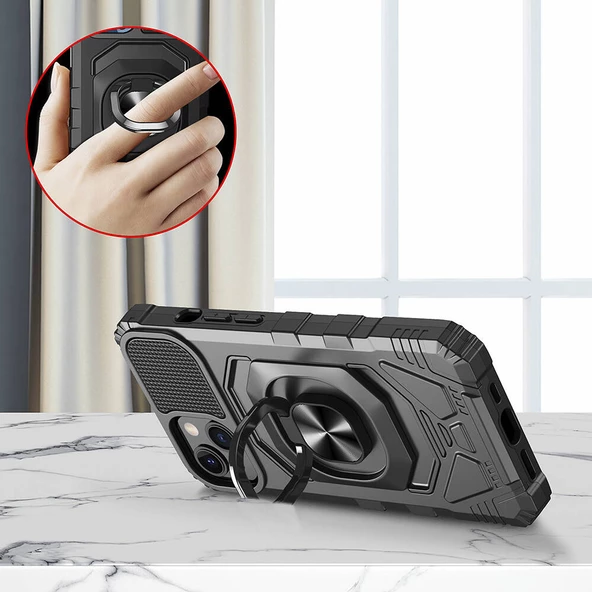 Galaxy Xcover 7 Pro Kılıf Zore Vega Blok Kapak - Resim 5