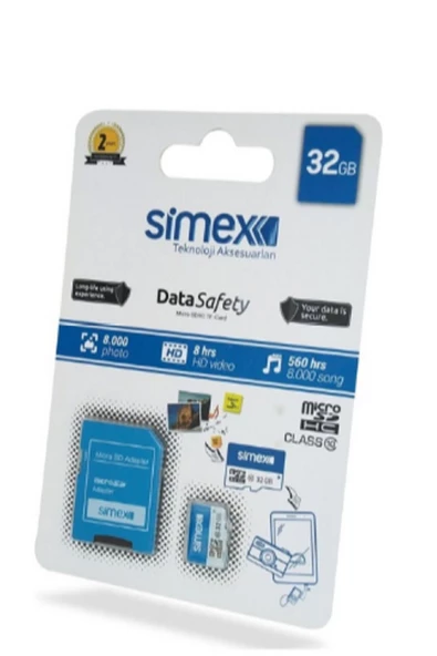 Ayda Simex SH-101 Data Safety Micro SD 32 GB Hafıza Kartı