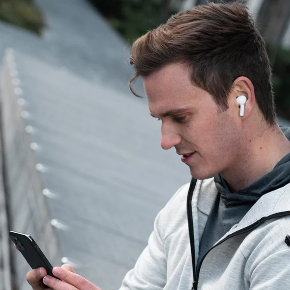 Moodix KI23KT03 Bluetooth Kulakiçi Kulaklık Beyaz - 7