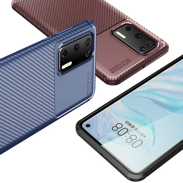 Huawei P40 Kılıf Negro Silikon Kapak Kılıf - Resim 5